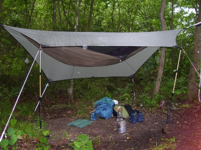 DIY Camping Tarp Poles